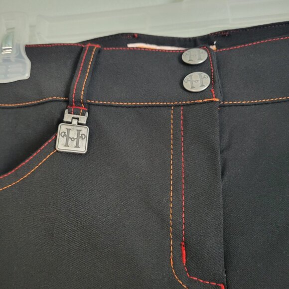 Huntley Equestrian Black Riding Pants Women's 28 Suede Full Seat Breeches NWT - Picture 5 of 9
